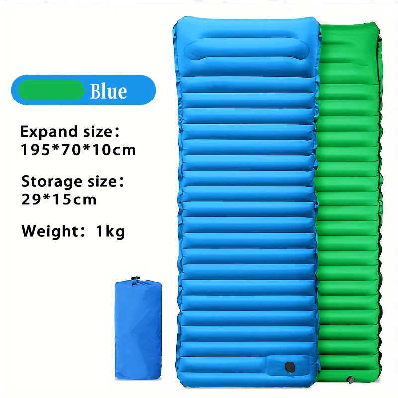 Camping Sleeping Pad Mat Inflatable, Ultralight Compact Camping Mattress, Outdoor Waterproof Sleep Pad for Backpacking Hiking