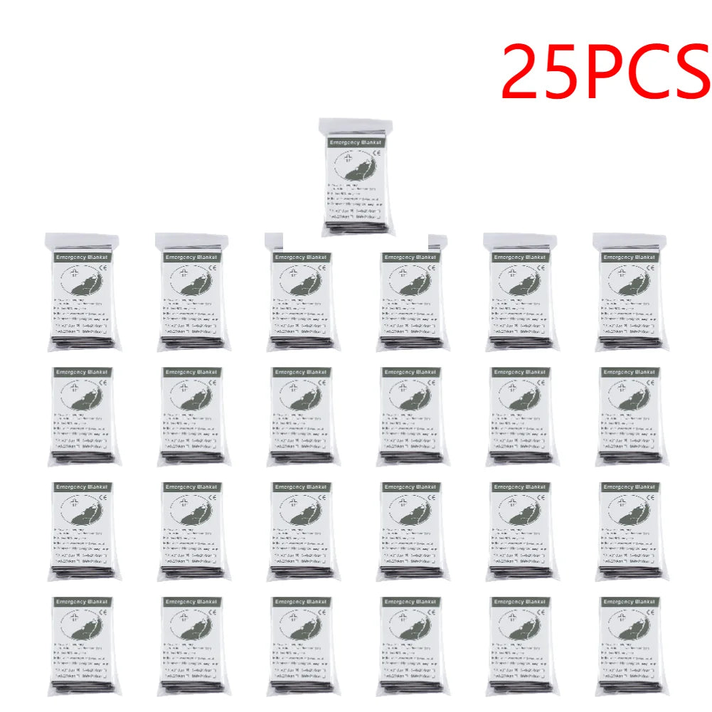 30-1PCS Emergency Rescue Blanket Outdoor Survive First Aid survival blanket Military Rescue Kit Rescue Foil Thermal Blanket 