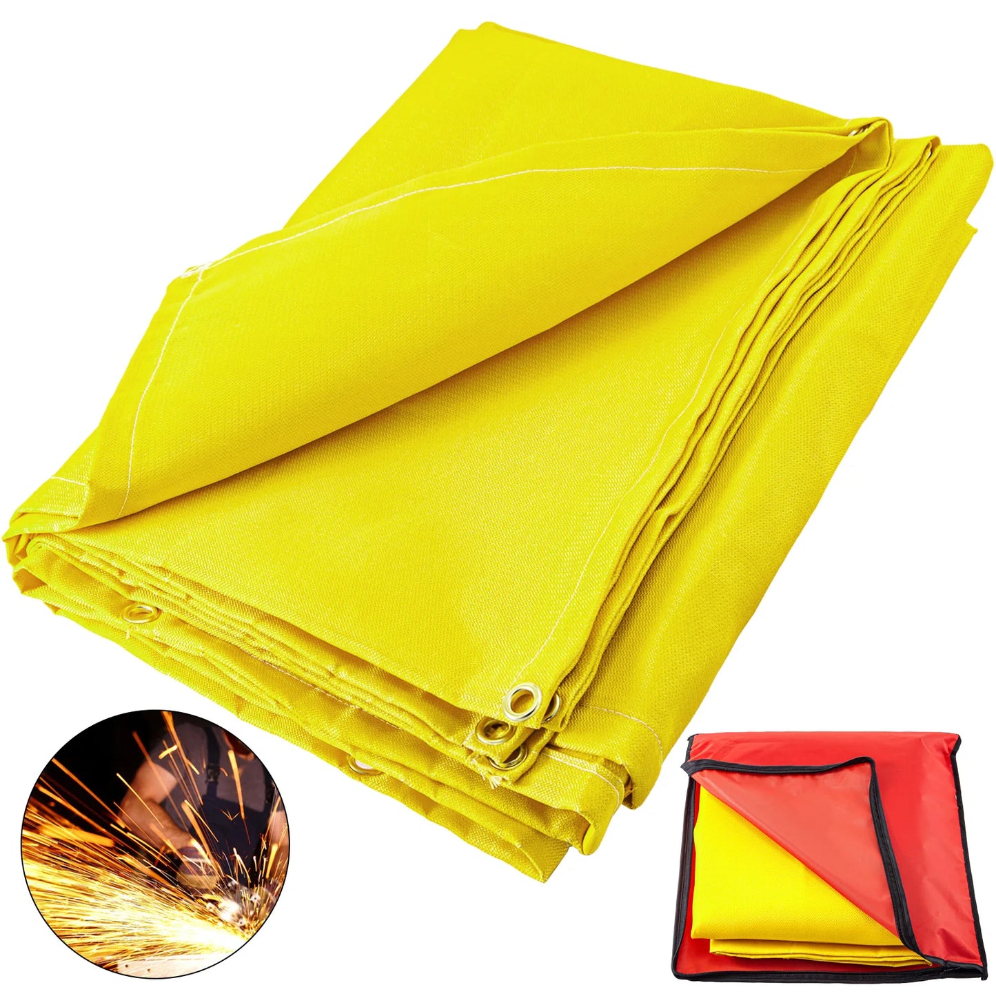 SucceBuy Welding Firesafe Fiberglass Blanket Emergency Survival Flame Retardant Safe Protective Equipment 6x10FT 8x10FT 10x10FT