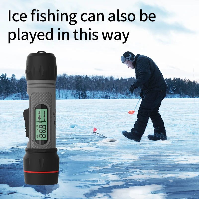 Erchang F12B Wireless Fish Finder Rechargable Echo Sounder 90M Depth Portable Waterproof Sonar For Winter Ice Fishing