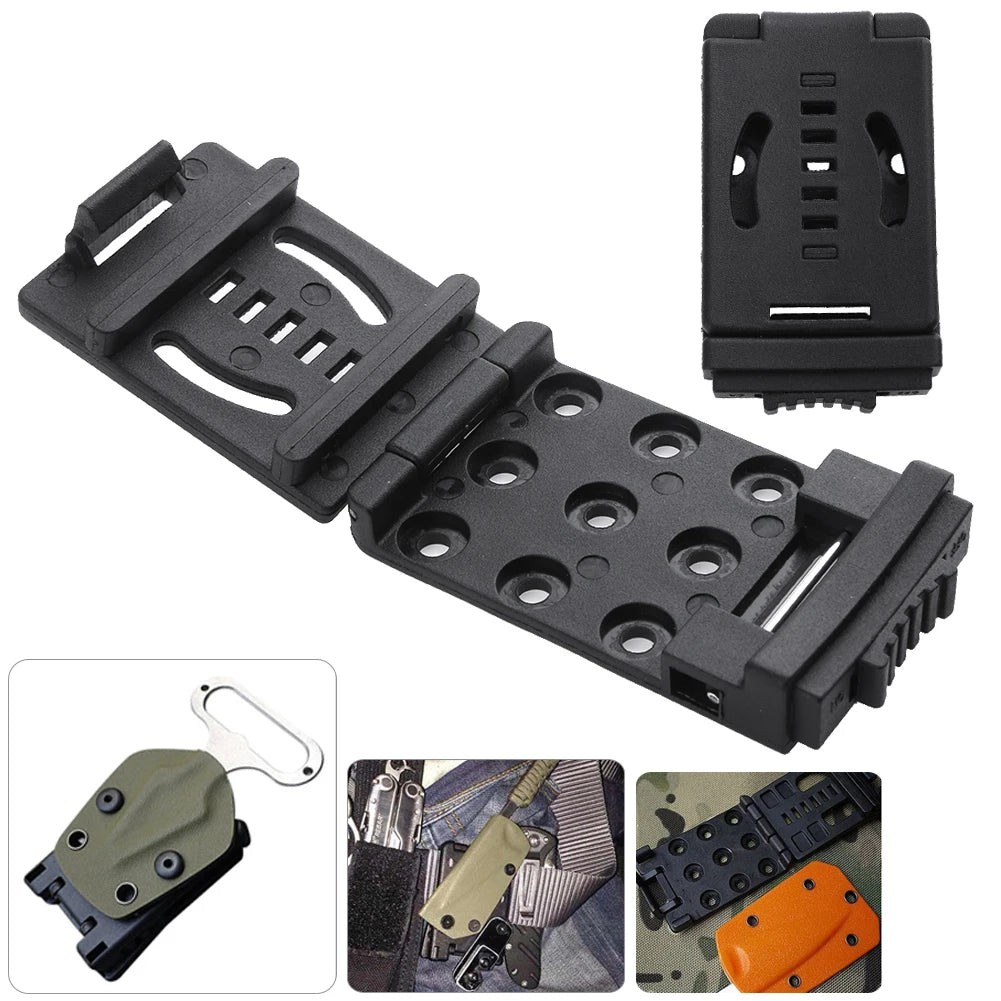1-20Pcs K Sheath Kydex Waist Belt Clip Hunting Knife Scabbard Kit Tek Lok Belt Clamp Belt Mag Gun Holster Waist Back Clips