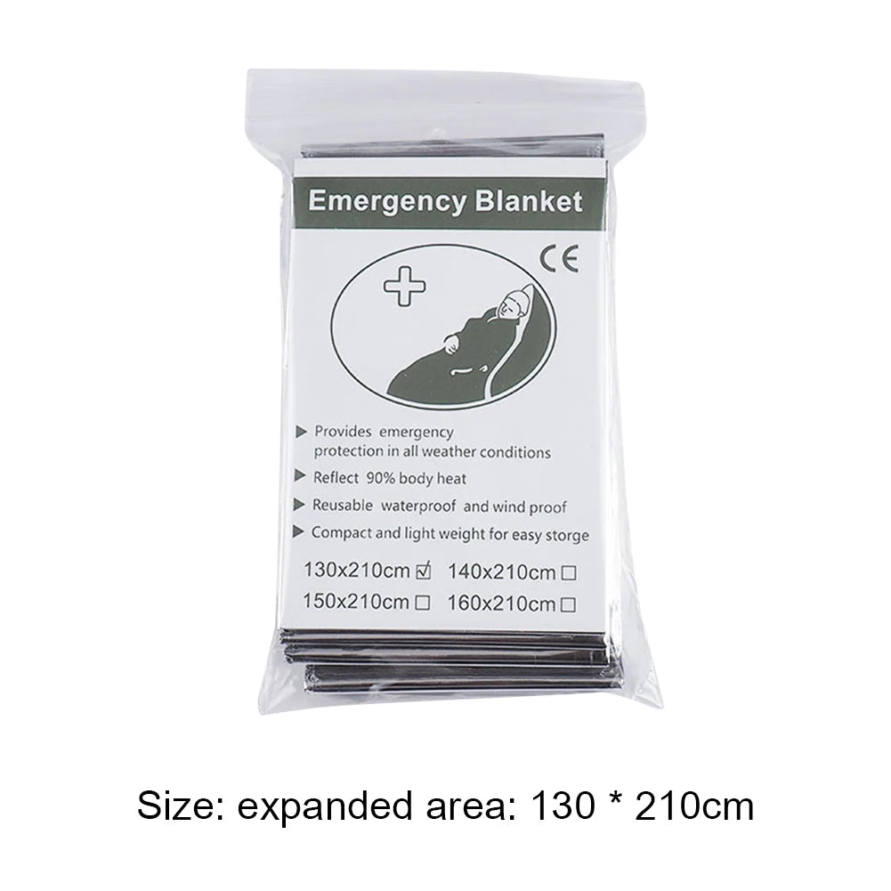 30-1PCS Emergency Rescue Blanket Outdoor Survive First Aid survival blanket Military Rescue Kit Rescue Foil Thermal Blanket ﻿