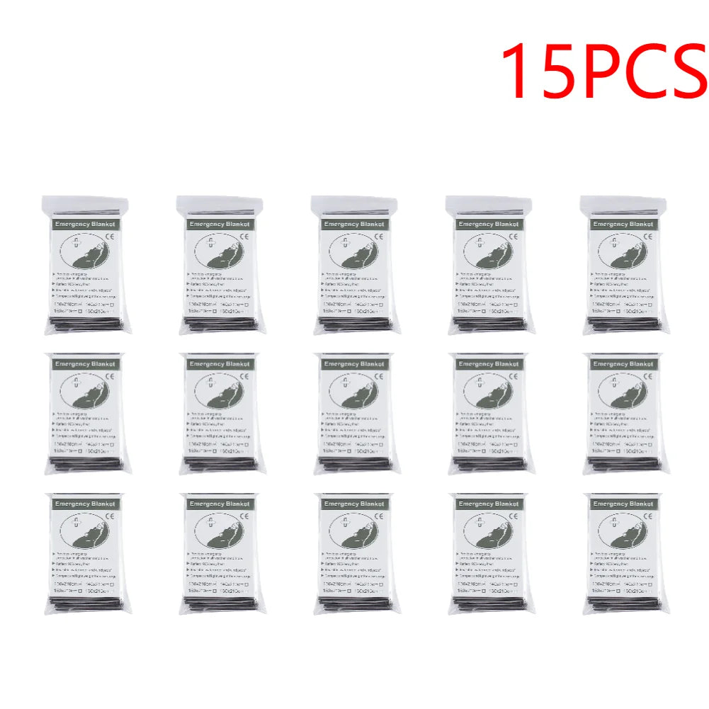 30-1PCS Emergency Rescue Blanket Outdoor Survive First Aid survival blanket Military Rescue Kit Rescue Foil Thermal Blanket ﻿