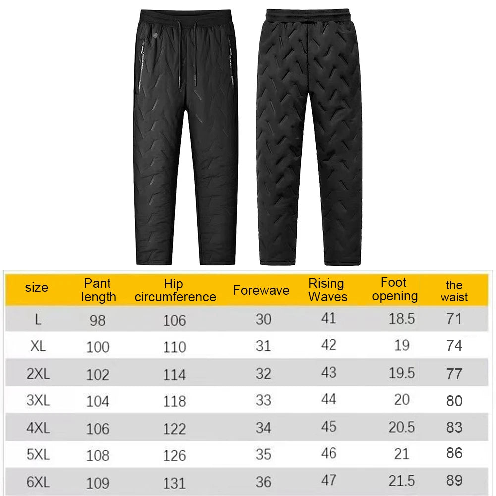 Unisex Heated Hiking Pants 10 Heating Zones Electric Thermal Trousers 3 Temperature Modes Waterproof Winter Outdoor Must Have