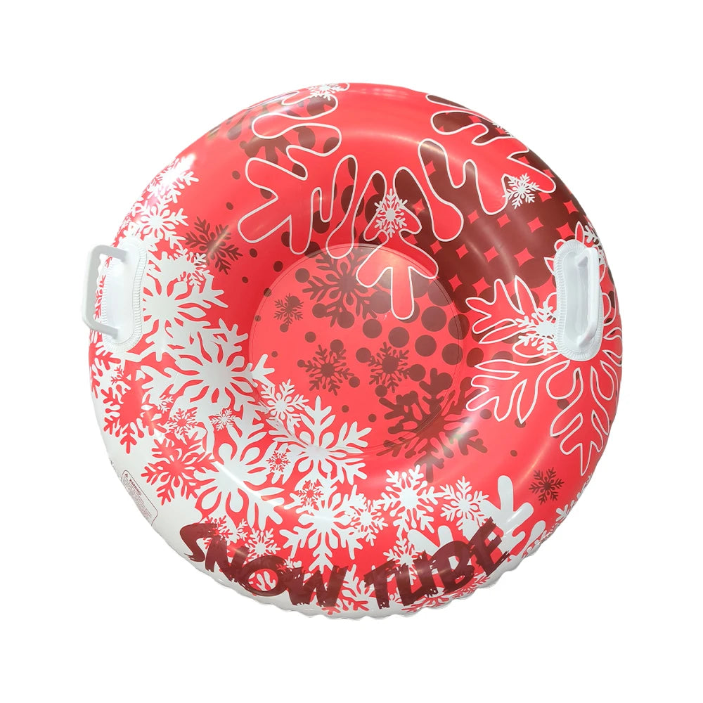 1 Piece Adult Inflatable Snow Tube, Thickened Heavy-Duty Sled with Handles, Winter Outdoor Sports Equipment for Family Activities