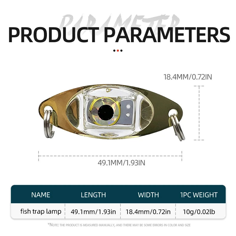 ShareShark 5pcs/bag LED Lure Light Glowing Fishing Bait Attracting Fish Flashlight Underwater Night Fishing Lure Tool