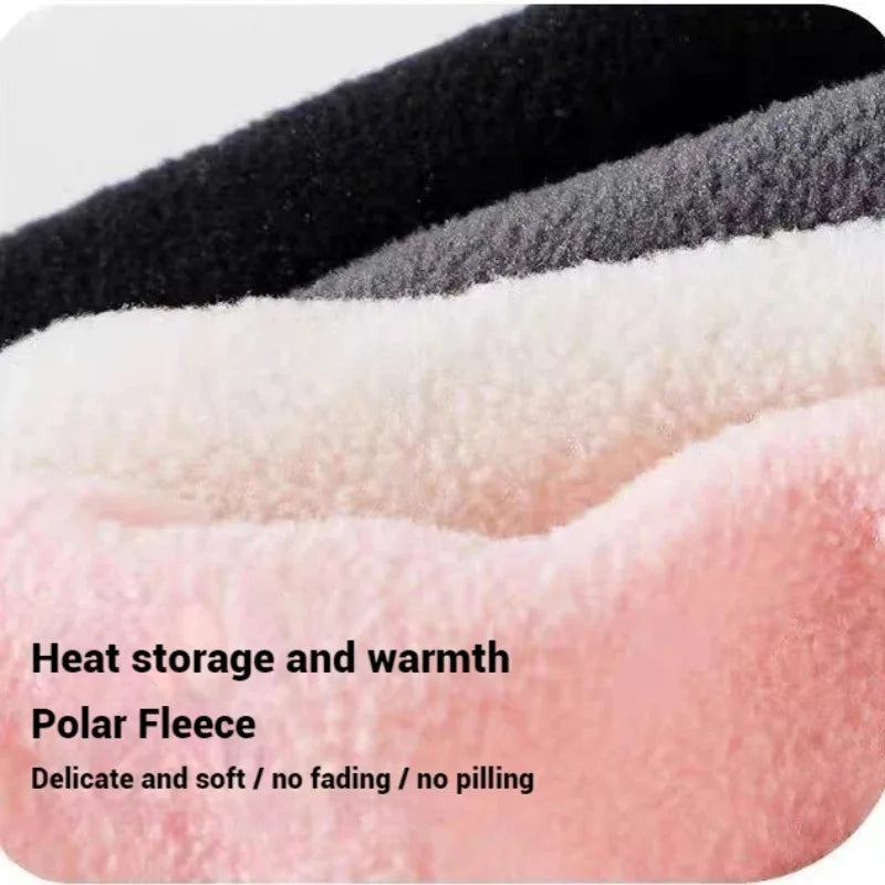 Riding Winter Warm Hat with Mask and Neck Warmer 3-in-1 Windproof Balaclava for Men and Women Cycling Cold Weather Protection