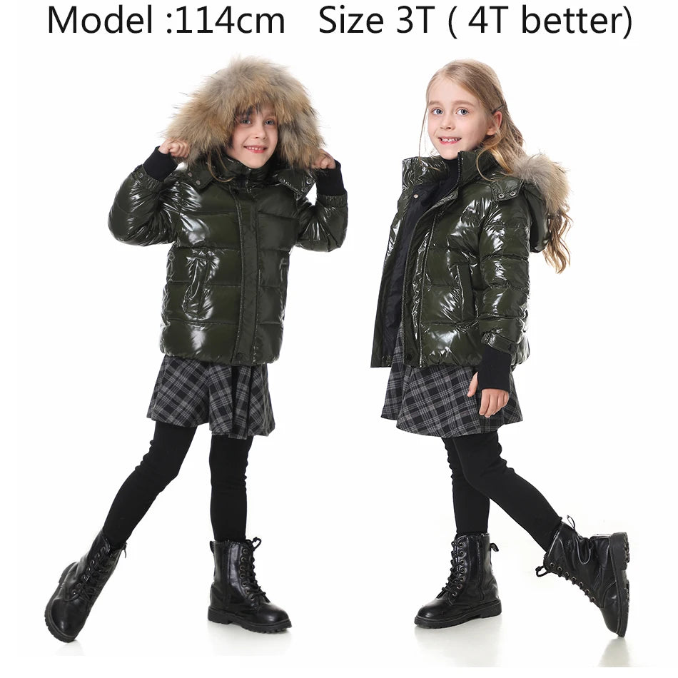 Fashion winter coat Children's jacket for baby boys girls clothes Warm kids clothes waterproof thicken snow wear 2-16Y