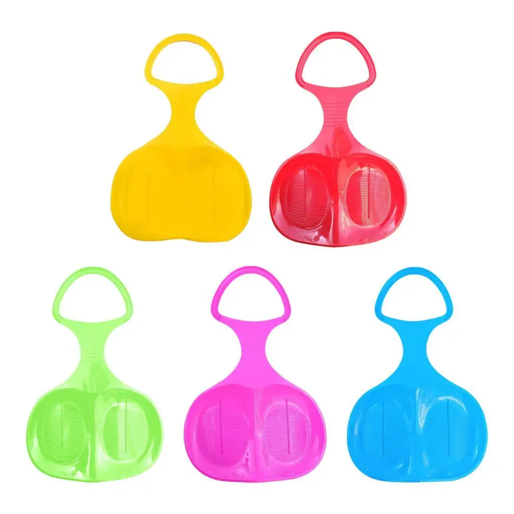 Snow Sled, Snow Luge Toboggan Skiing Board, Grass Sliding Sled, Heavy Duty Large with Handle, Sleigh Sledge for Kids Adults