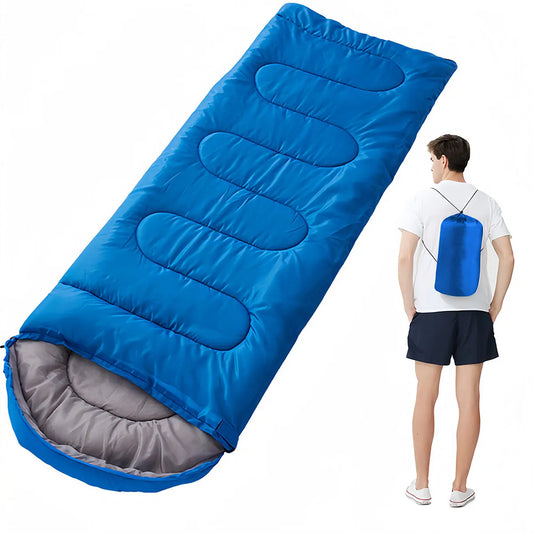 Four season camping sleeping bag - super comfortable, lightweight and durable, perfect for hiking, camping and mountaineering