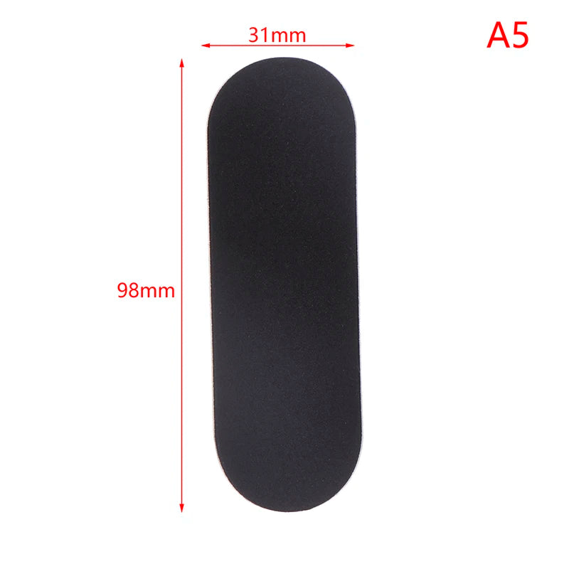 Fingerboard Foam Grip Tapes For Finger SkateBoard Anti-slip Wooden Fingerboard Deck Adhesive Tape Stickers Grip Tapes Black Mat