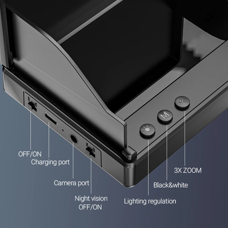 Underwater Fishing Camera Ice Fishing Camera with 4.3 IPS Wide Angle Display Infrared Night Vision with 15M /30M for Ice