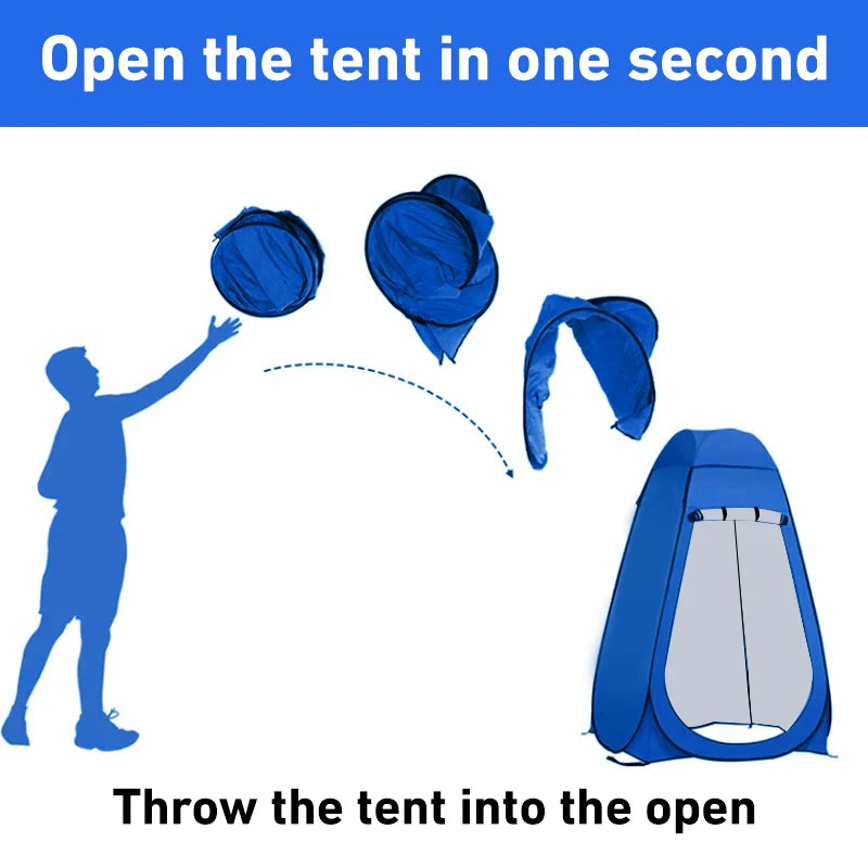 WESTTUNE Portable Pop-Up Camping Shower Tent Privacy Changing Fitting Room Tent Shelter Mobile Toilet Fishing Photography Tent