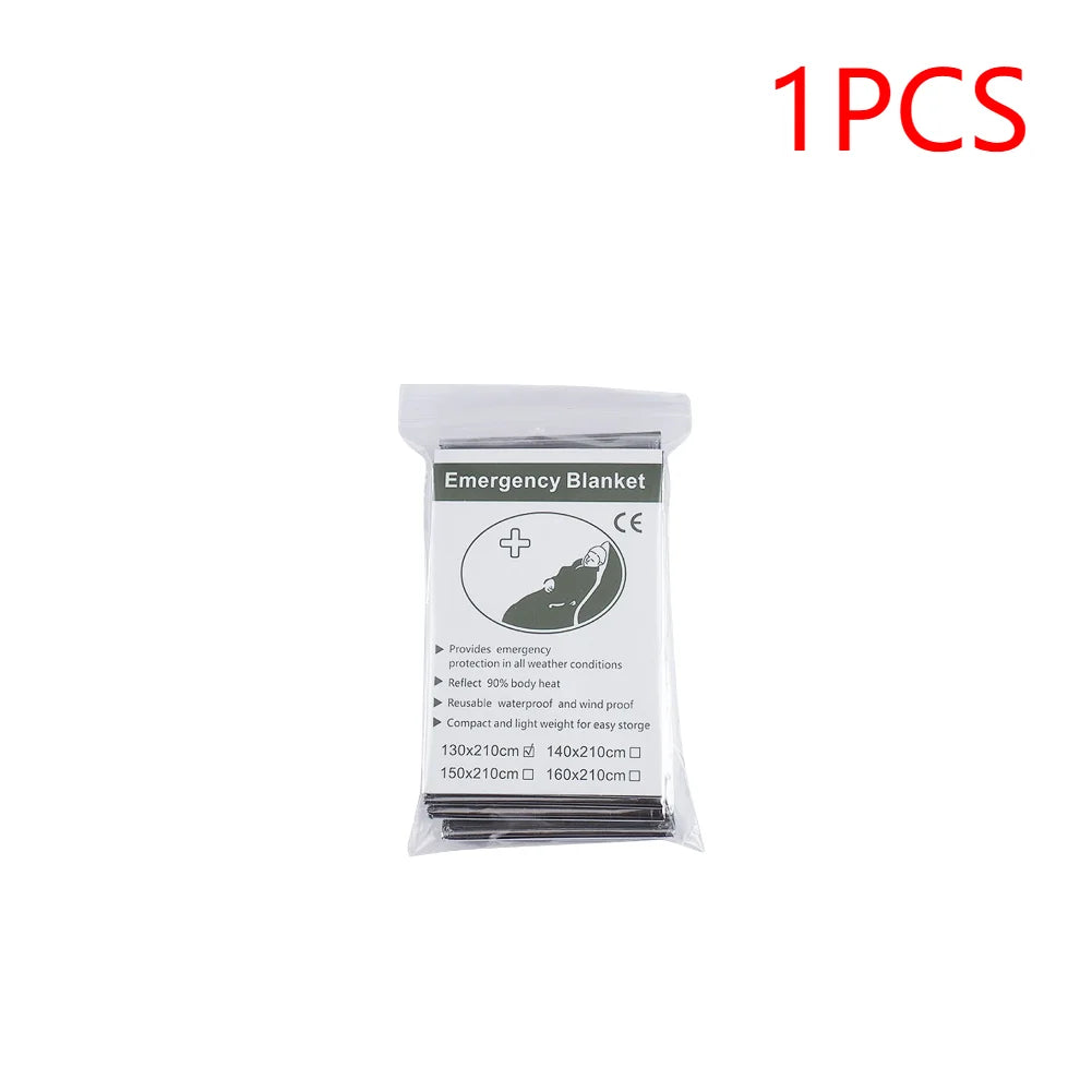 30-1PCS Emergency Rescue Blanket Outdoor Survive First Aid survival blanket Military Rescue Kit Rescue Foil Thermal Blanket ﻿
