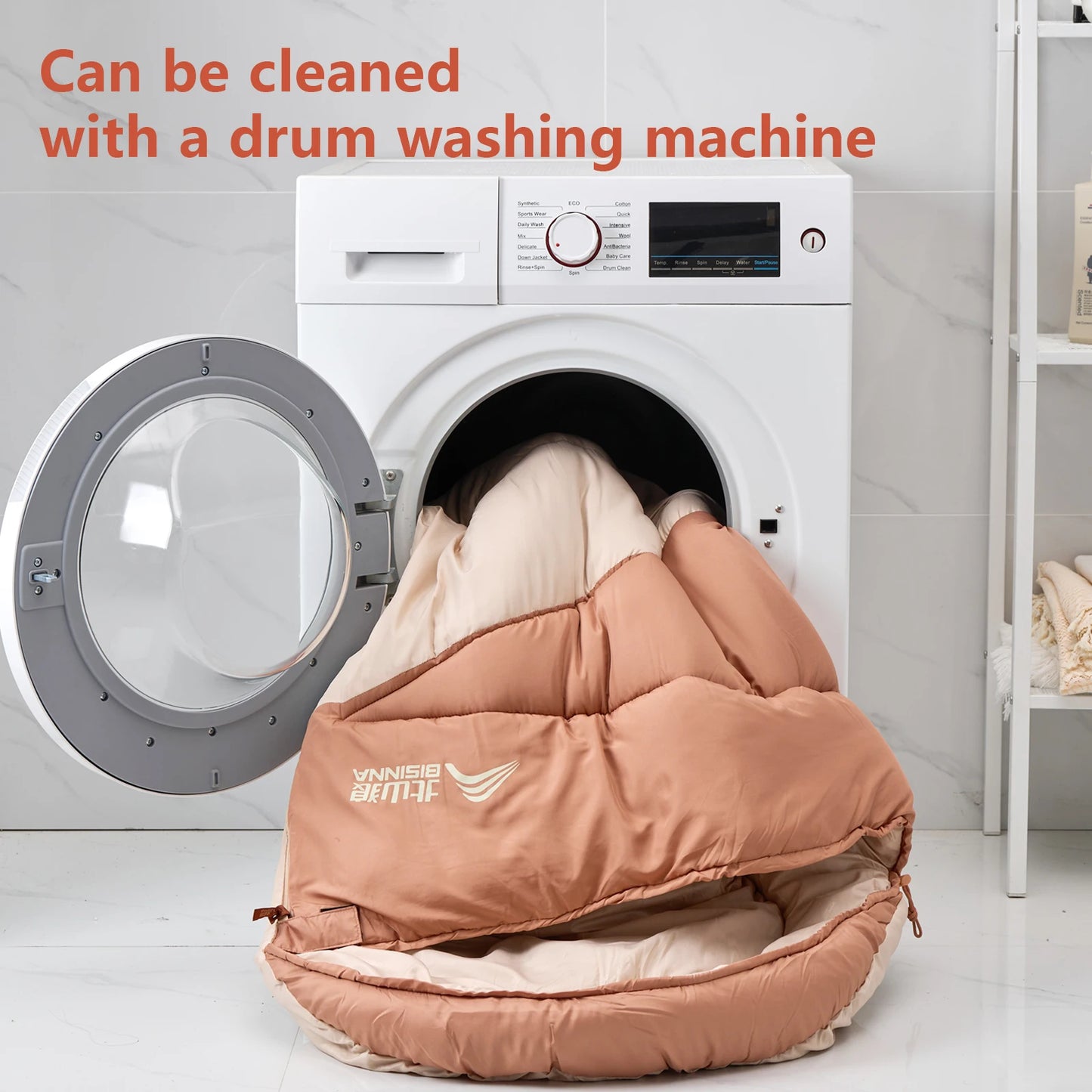 BISINNA Camping Sleeping Bag Ultralight 4 Season Warm Envelope Backpacking Cotton Sleeping Bag for Outdoor Traveling Hiking