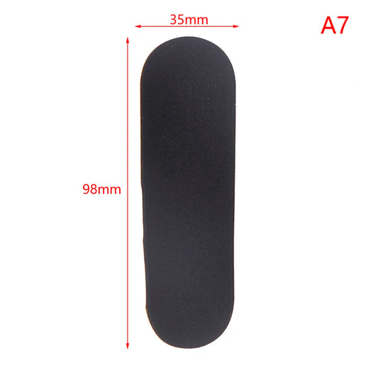 Fingerboard Foam Grip Tapes For Finger SkateBoard Anti-slip Wooden Fingerboard Deck Adhesive Tape Stickers Grip Tapes Black Mat