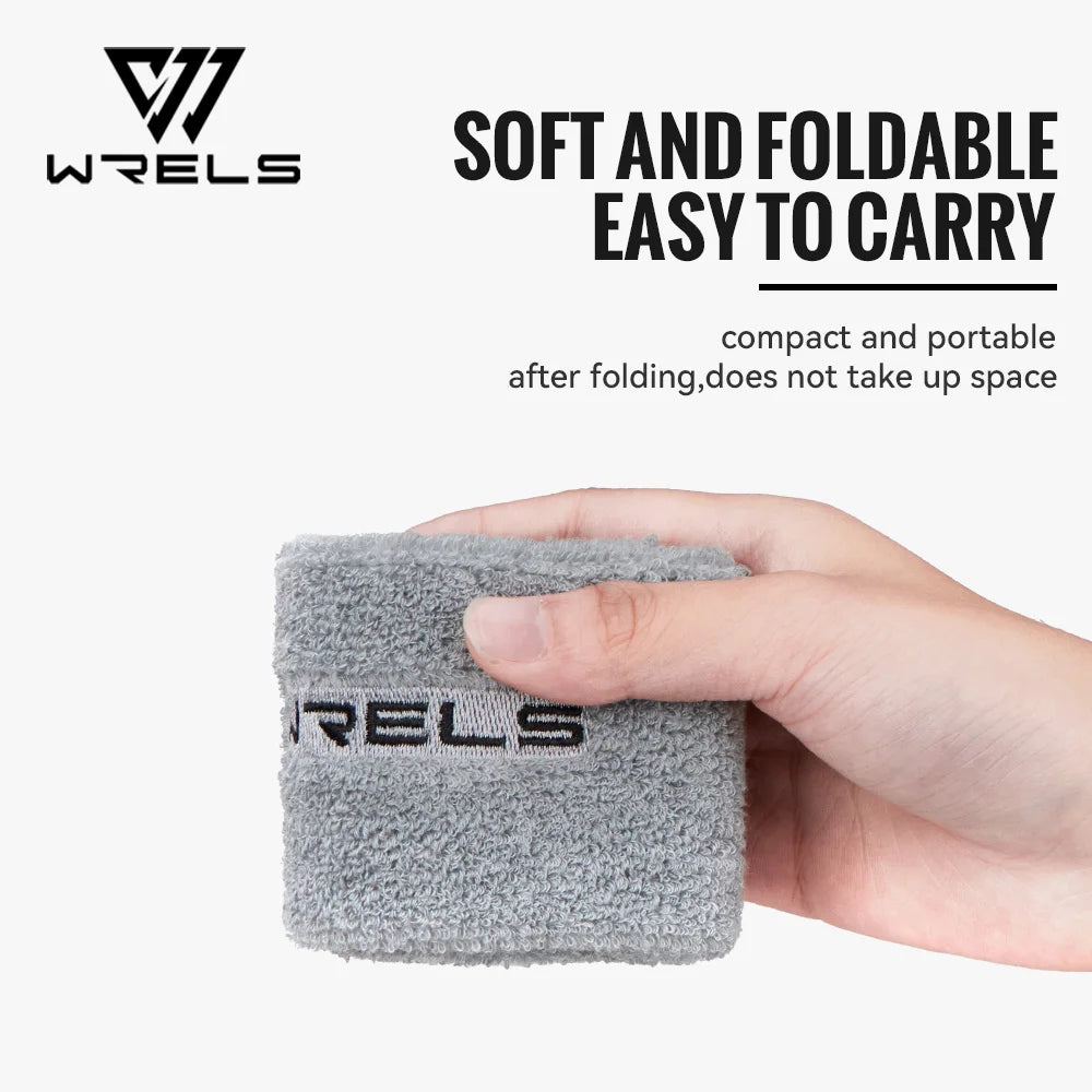 WRELS Sweatbands Sports Moisture Wicking Athletic Cotton Terry Cloth Sweatband Tennis Basketball Running Gym Sports Headband