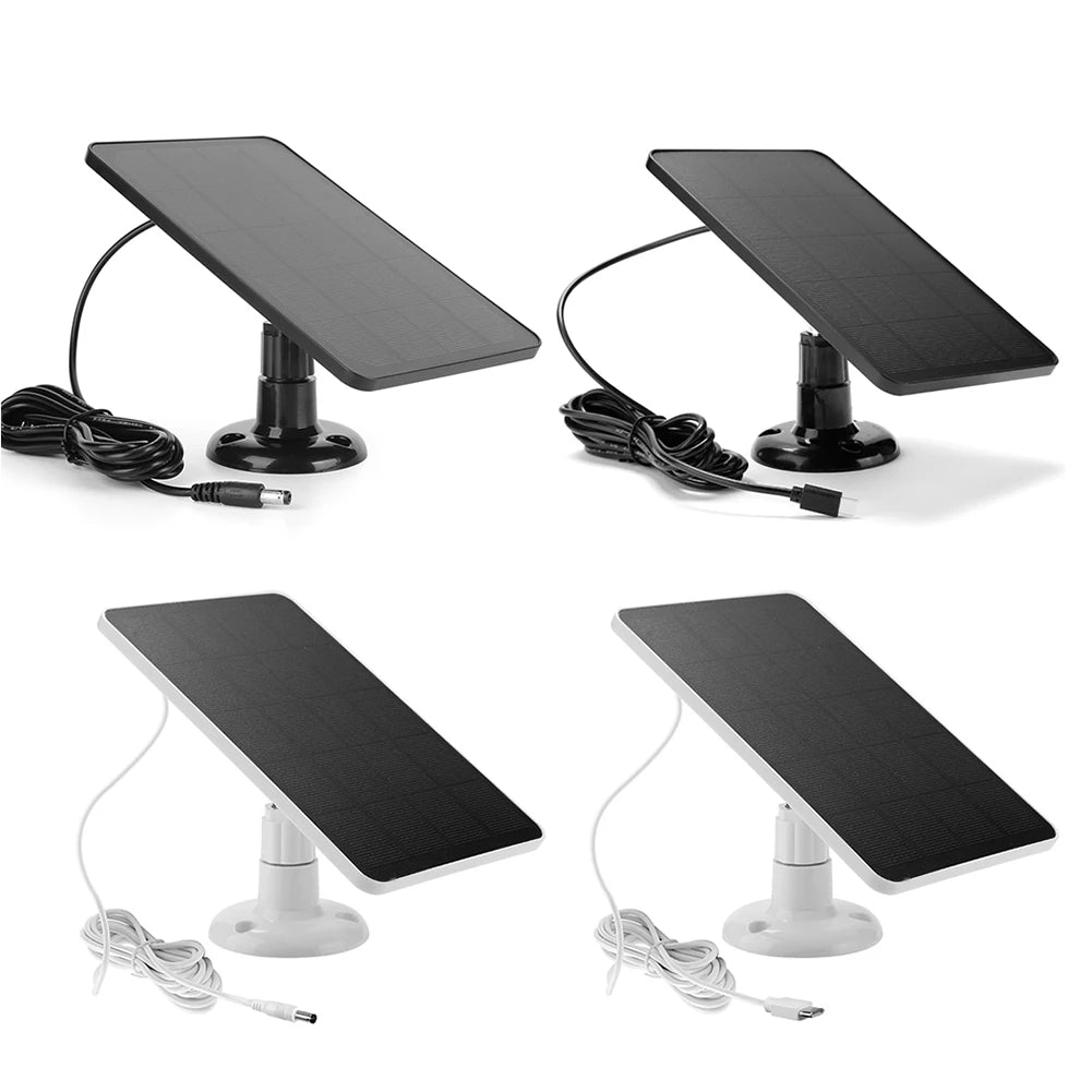 5V 20W Solar Panels For Eufycam 3/3C/2C/2Pro Wall Mount Waterproof Solar Cell Charger 9.8 Ft Charging Cable Outdoor Solar System