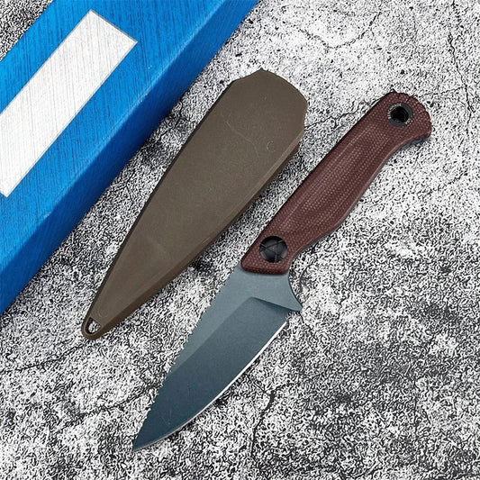 BM 203BT Fixed Blade Knife with Sheath D2 Steel Blade G10 Handle Outdoor EDC Camping Knife Hiking Hunting Survival Tools