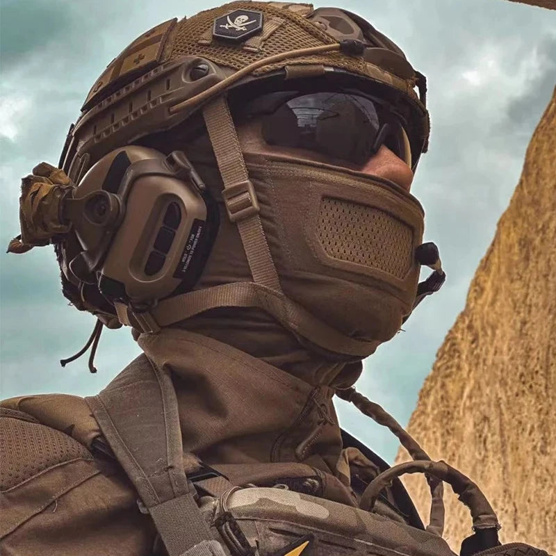 EARMOR Tactical Headset M32 Active Shooting Earmuffs Helmet Headset with Helmet Rail Adapter DIY Helmet Mount Headset