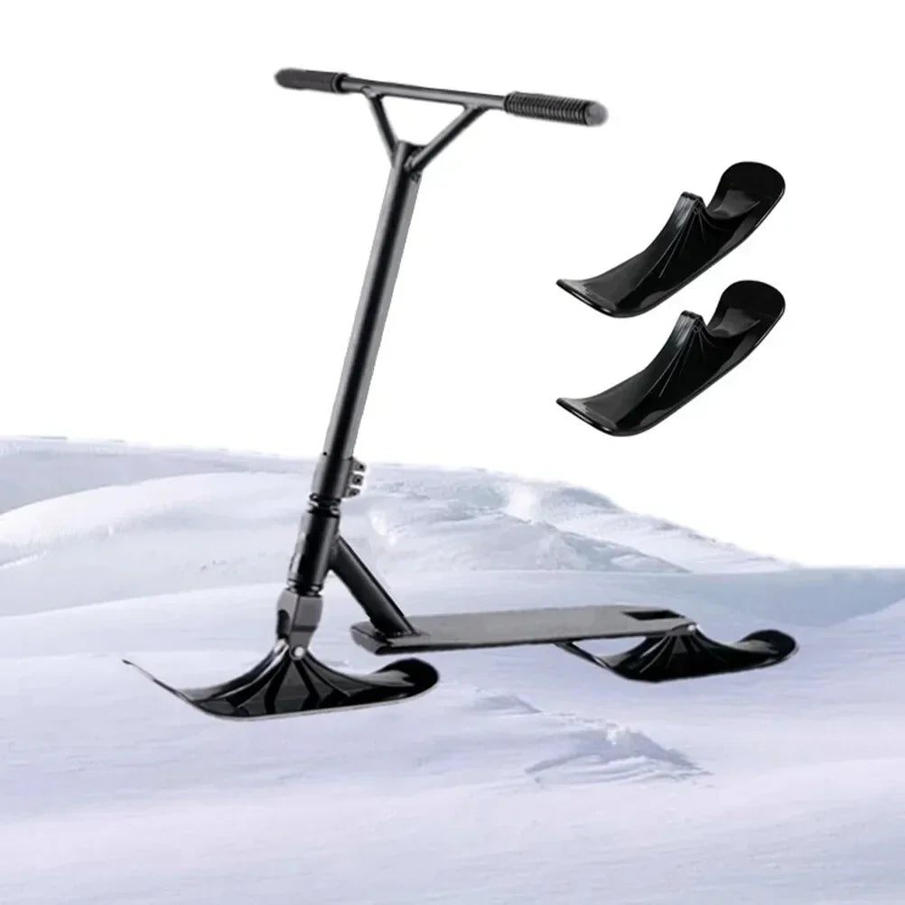 2PCS Scooter sled Warm sled board Balance bike snow ski sled